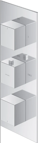 Термостат Omnires Fresh FR7138ROCR для душа, хром