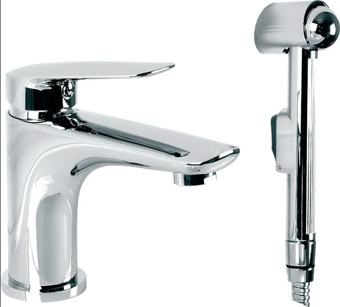 Смеситель Migliore Laguna 26082 для раковины, с гигиеническим душем, хром