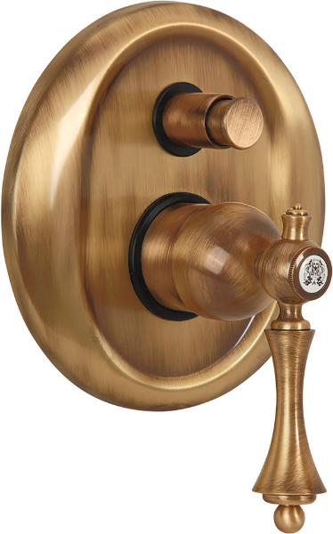 Смеситель Migliore Bomond 30012 С ВНУТРЕННЕЙ ЧАСТЬЮ, для ванны с душем, бронза