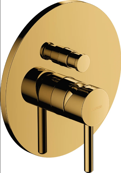 Смеситель Omnires Y Y1235GL С ВНУТРЕННЕЙ ЧАСТЬЮ, для ванны с душем, золото