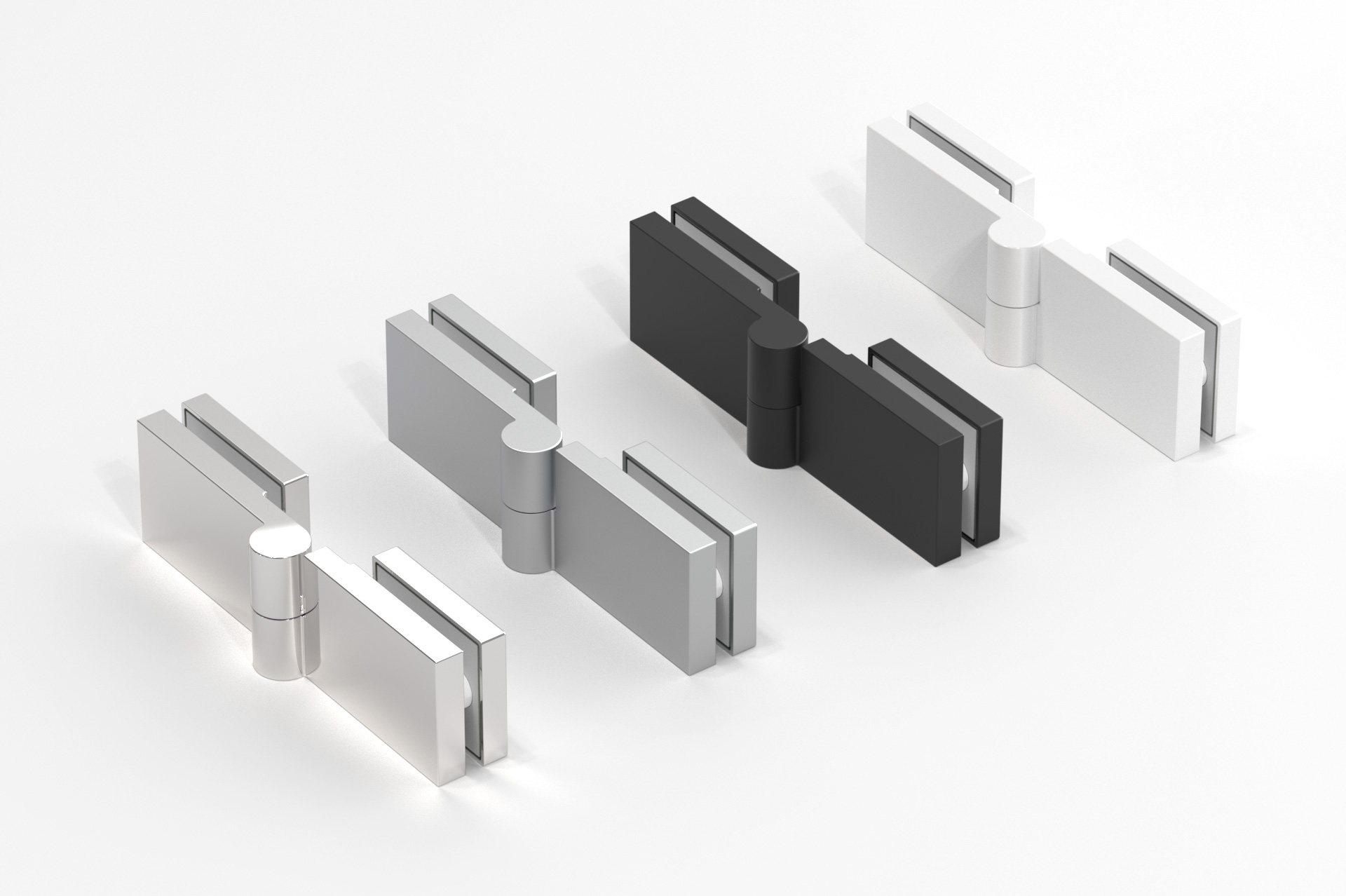 Душевой уголок Vegas Glass AFP-Fis Retta 120*110 01 10 R профиль белый стекло сатин