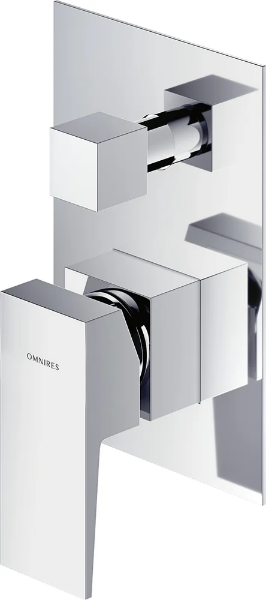 Смеситель Omnires Fresh FR7135CR С ВНУТРЕННЕЙ ЧАСТЬЮ, для ванны с душем, хром