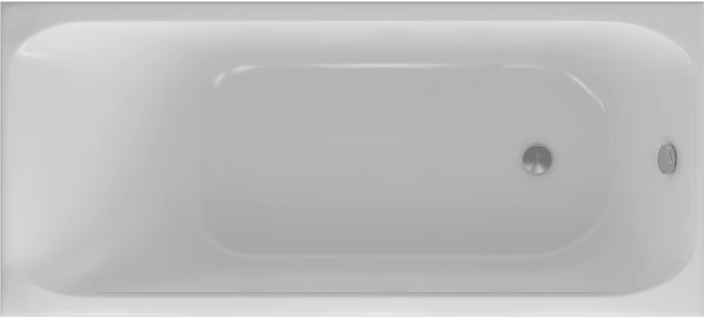 Акриловая ванна Aquatek Альфа 140x70, с каркасом, сливом-переливом (слева или справа), без фронтального экрана