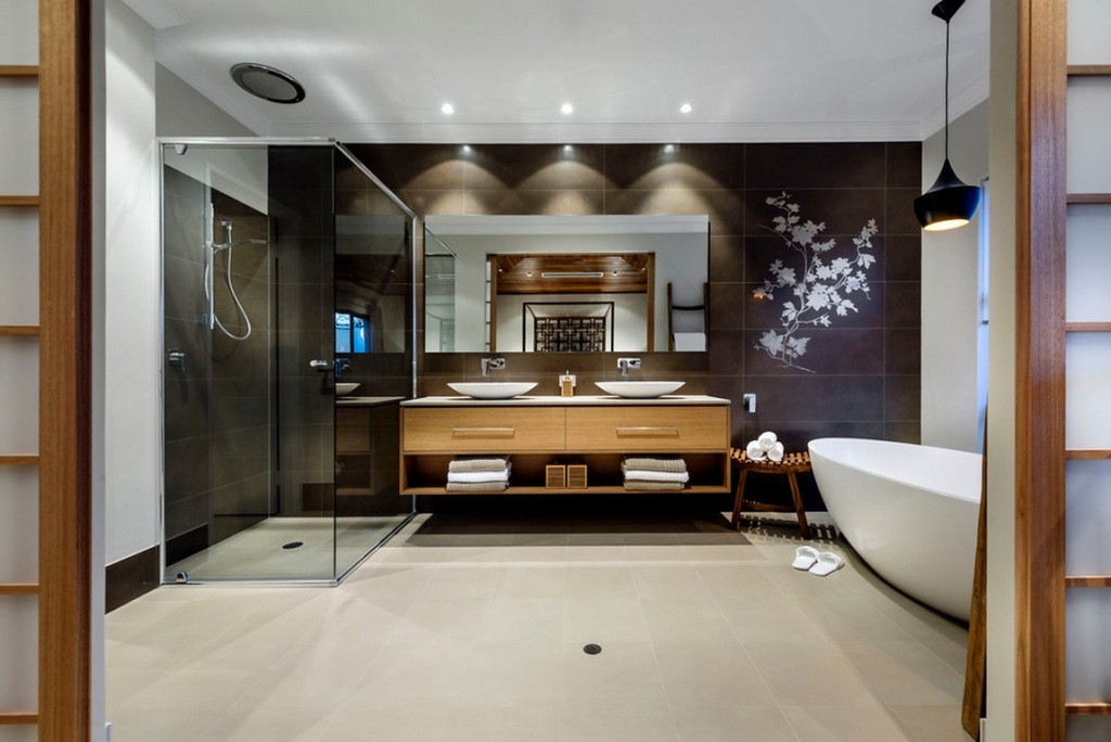 дизайн ванной комнаты в восточном стиле