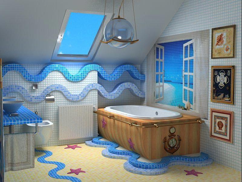 Украсить комнату в морском стиле