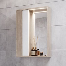 Зеркало AQUATON Бостон 60 L, с подсветкой, дуб эврика