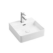 Раковина накладная Azario 420х420х120 квадратная, белый матовый