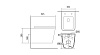 Унитаз подвесной безободковый AQUATEK ЛИБРА NEW AQ0530N-00 525*360*290 мм, горизонтальный выпуск, тонкое сиденье с механизмом плавного закрывания, крепеж 