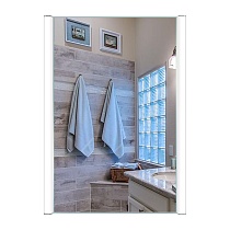 Зеркало-шкаф AZARIO Quito 500х700 с подсветкой, механическая кнопка включения