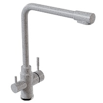 Смеситель для кухни 35к MIXLINE ML-GS13 (310) серый с вых. для питьевого фильтра