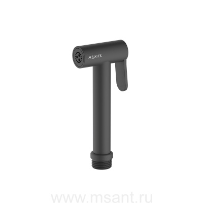 Гигиенический ручной душ AQUATEK, матовый черный AQ2057MB 