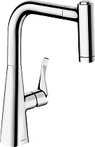 Смеситель Hansgrohe Metris Select M71 14857000 для кухонной мойки, хром