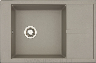 Мойка кухонная AQUATON Делия 78 серый шелк