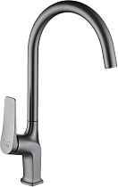 Смеситель Lemark Bronx LM3705GM для кухонной мойки, графит