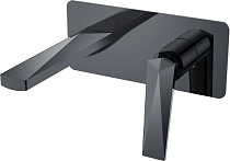 Смеситель для раковины Boheme Venturo 375-SGM С ВНУТРЕННЕЙ ЧАСТЬЮ shine gun metall