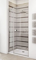 Душевая дверь в нишу GuteWetter Trend Door GK-862BP правая 138 см стекло бесцветное Two, профиль хром