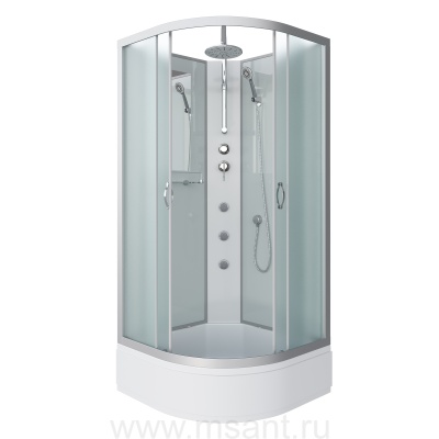 Душевая кабина Niagara Classic NG-3302-14BKTG (100х100х210) средний поддон(26см),стекло матовое 