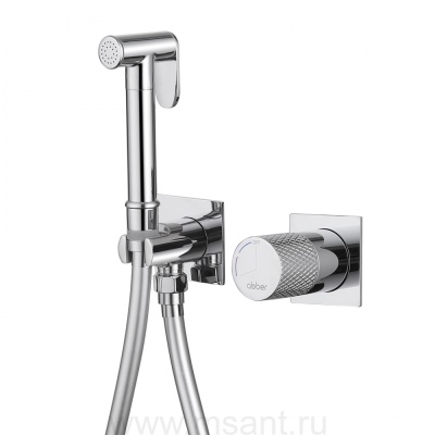 Смеситель ABBER Rund AF8725 с гигиеническим душем, хром