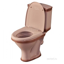 Унитаз-компакт Santeri Вест 1P2018S0700BF декор бежевый