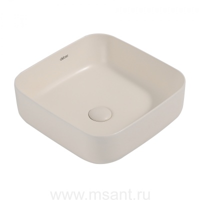 Раковина накладная ABBER Rechteck AC2211MBE светло-бежевая матовая
