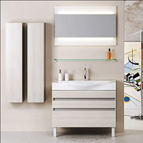 Мебель для ванной Aqwella 5 stars Бергамо 80 напольная, акация