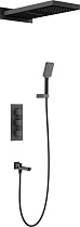 Душевой комплект Timo PetrumaSX-5079/03SM с термостатом, черный