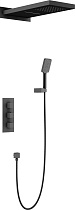 Душевой комплект Timo PetrumaSX-5039/03SM с термостатом, черный