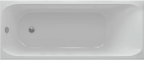 Акриловая ванна Aquatek Альфа 170x70, с каркасом, фронтальным экраном, сливом-переливом (слева)