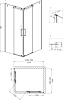 Душевой уголок Grossman Cosmo GR-1110R