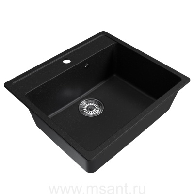 Мойкa MIXLINE ML-GM15 ультра-черная (344), 560*500*180мм