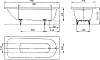 Стальная ванна Kaldewei Advantage Saniform Plus 373-1 170x75