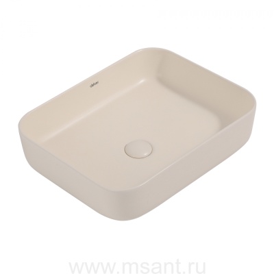 Раковина накладная ABBER Rechteck AC2202MBE светло-бежевая матовая