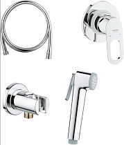 Гигиенический душ Grohe BauLoop 124895 со смесителем, С ВНУТРЕННЕЙ ЧАСТЬЮ