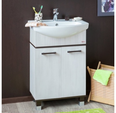 Тумба Sanflor Толедо 60 (В/Сдс) раковина Элеганс 60