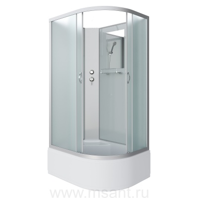 Душевая кабина Niagara Classic NG-2310-14LBK (120х80х200) высокий поддон(40см),стекло матовое 