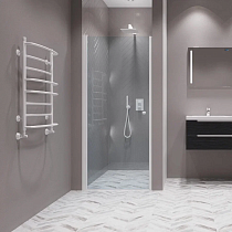 Душевая дверь в нишу Kubele DE020 DE020D601-CLN-WTMT-55х200 55, профиль белый матовый