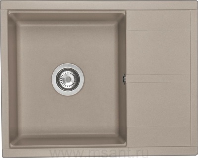 Мойка кухонная AQUATON Делия 65 серый шелк