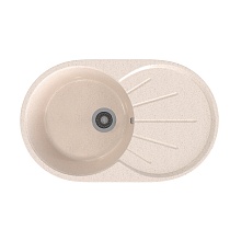 Мойкa MIXLINE ML-GMS05 СТАНДАРТ овальная с крылом, бежевый (328), 740*455*190мм