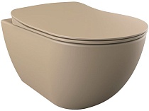 Унитаз подвесной Creavit Free FE322-11CM00E-0000 безободковый капучино