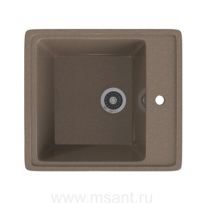 Мойкa MIXLINE ML-GMS10 СТАНДАРТ прямоугольная, терракот (307), 460*505*190мм