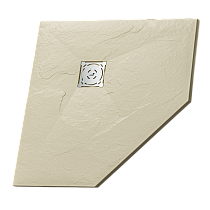 Душевой поддон трапеция RGW ST/T-Be Бежевый (900x900)