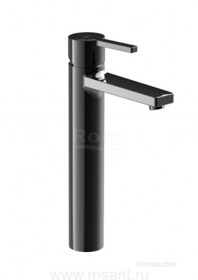 Смеситель Roca Naia для раковины, PVD, titanium black, без донного клапана 5A3B96CN0