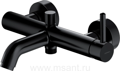 Смеситель Omnires Y Y1230BL для ванны с душем, чёрный