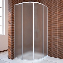 Душевой уголок GuteWetter Practic Round GK-401 90 см стекло матовое, профиль матовый хром