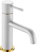 Смеситель Boheme Uno 461-WG для раковины, white gold