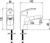Смеситель для раковины Lemark plus Strike LM1130C