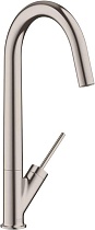 Смеситель Axor Starck 10822800 для кухонной мойки, сталь