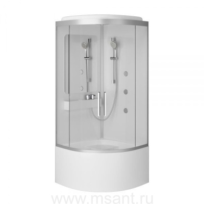 AM.PM Гидромассажная кабинаW80C-019A-090MTA Like Deep 90х90 на высоком поддоне