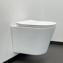 Унитаз подвесной Comforty 105MW безободковый белый матовый