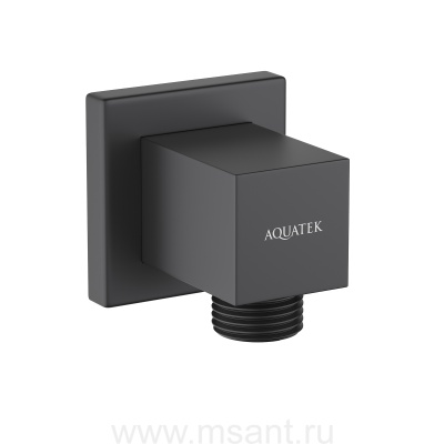 Шланговое подсоединение AQUATEK, матовый черный AQ2458MB 